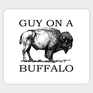 Guy on a Buffalo Sticker